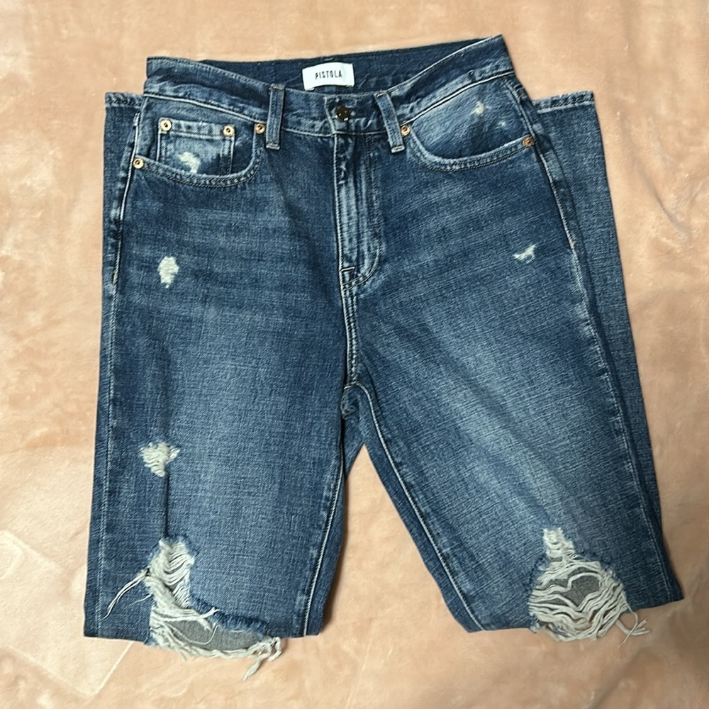 NWOT Pistola High Rise Ripped Jeans Size 25 - Picture 4 of 8